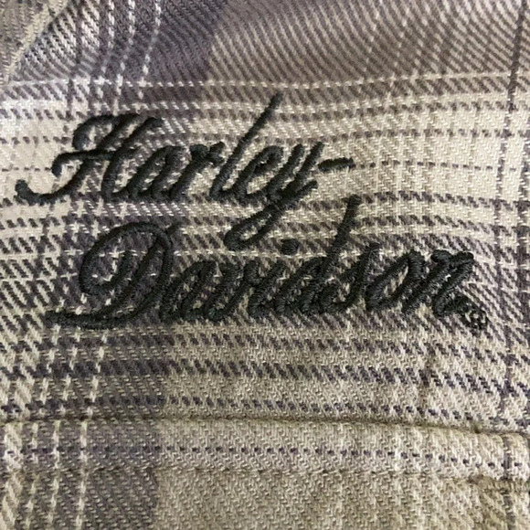 Genuine Harley Davidson Embroidered Flannel Shirt - Picture 5 of 9